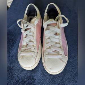 Pink and Cream Sneakers